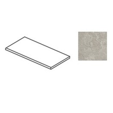 Impronta italgraniti Dorset DR07D6A Cenere Cross Cut Angolare Gradone Dx Assemblato 20mm degrau de canto 30x60 cm, Itália, efeito pedra  - foto 1 - foto 1