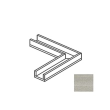 Impronta italgraniti Dorset DR07CAA6 Canalina Angolare Cenere Cross Cut Elemento especial 14x60x8 cm, Itália, efeito pedra  - foto 1 - foto 1