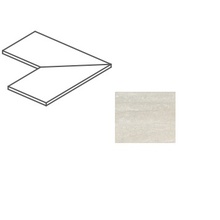 Impronta italgraniti Dorset DR01AE5A Bianco Angolare Esterno Assemblato Elemento especial 30x120 cm, Itália, efeito pedra  - foto 1 - foto 1