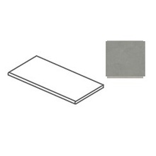 Impronta italgraniti I Cementi FL06S8R Grey Gradone Angolare Sx Toro 20mm hoekstap 40x80 cm, Italië, beton  - foto 1 - foto 1