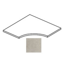 Impronta italgraniti I Cementi FL03AP6S Flax Angolare Curvilineo Lucida 20mm Speciaal element 60x60 cm, Italië, beton  - foto 1 - foto 1