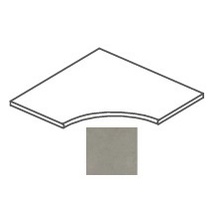 Impronta italgraniti I Cementi FL04AP8R Taupe Angolare Curvilineo Toro 20mm Speciaal element 80x80 cm, Italië, beton  - foto 1 - foto 1