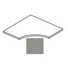 Impronta italgraniti I Cementi FL06AP8R Grey Angolare Curvilineo Toro 20mm Speciaal element 80x80 cm, Italië, beton  - foto 1 - foto 1