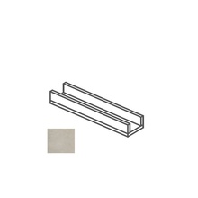 Impronta italgraniti I Cementi FL03CAC6 Canalina Bordo Chiuso Flax Speciaal element 14x60x8 cm, Italië, beton  - foto 1 - foto 1