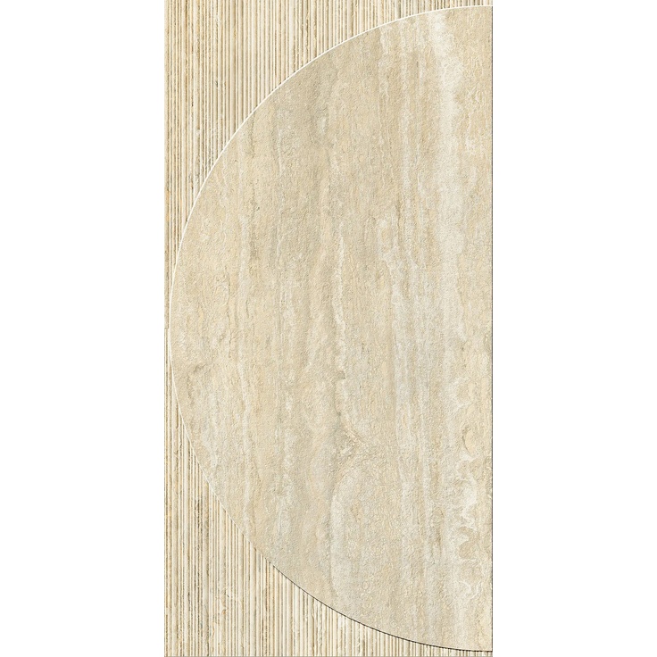 Impronta italgraniti I Travertini С000593452 TR03DRD_TRAV.BEIGE VEIN C.DEC.RADIO 3D 120X120 Panel 120x120 cm, Itálie, travertin - fotografie 1 Impronta italgraniti I Travertini С000593452 TR03DRD_TRAV.BEIGE VEIN C.DEC.RADIO 3D 120X120 Panel 120x120 cm, Itálie, travertin - fotografie 1