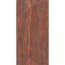 Impronta italgraniti I Travertini С000593454 TR07DRD_TRAV.ROSSO VEIN C.DEC.RADIO 3D 120X120 Panel 120x120 cm, Italien, travertin - foto 1 - foto 1