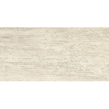 Impronta italgraniti I Travertini TR01BAR Bianco Vein Cut Ribbed porcelænsflise 60x120 cm, Italien, sten  - foto 1 - foto 1
