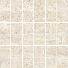 Impronta italgraniti I Travertini TR013MA Bianco Vein Cut Mozaik 30x30 cm, Italien, sten  - foto 1 - foto 1