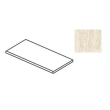 Impronta italgraniti I Travertini TR01GT2 Bianco Vein Cut Gradone Toro Trin 33x120 cm, Italien, sten  - foto 1 - foto 1
