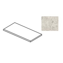 Impronta italgraniti I Travertini TR06GT2 Grigio Cross Cut Gradone Toro Trin 33x120 cm, Italien, sten  - foto 1 - foto 1