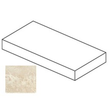 Impronta italgraniti I Travertini TR04LBA2AD Beige Cross Cut Elemento L Angolare Dx 20mm Specielt element 60x120x6,5 cm, Italien, sten  - foto 1 - foto 1
