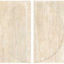 Impronta italgraniti I Travertini TR03DRD Beige Vein Cut Radio 3D Dekor 120x120 cm, Italien, sten  - foto 1 - foto 1