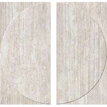 Impronta italgraniti I Travertini TR05DRD Grigio Vein Cut Radio 3D Dekor 120x120 cm, Italien, sten  - foto 1 - foto 1