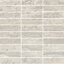 Impronta italgraniti I Travertini TR05MB9 Muretto Grigio Vein Cut 9mm Mozaik 30x30 cm, Italien, sten  - foto 1 - foto 1