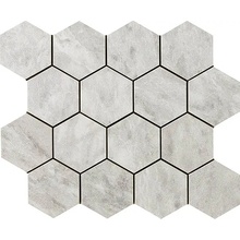 Impronta italgraniti Lux Experience С000484097 MW07MESFA_GrigioVerisliaMos.EsagonaFade26X30 Mozaika 26x30 cm, Włochy, inne rodzaje marmuru - zdjęcie 1 - zdjęcie 1