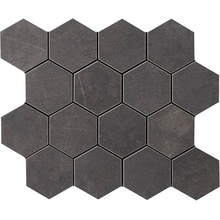 Impronta italgraniti Lux Experience MW02MESFA Pietra Grey Mosaico Esagona Fade Mozaïek 26x30 cm, Italië - foto 1 - foto 1