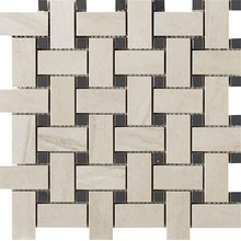 Impronta italgraniti Lux Experience MW05MBWFA Calacatta Mont Blanc Mosaico Basketwave Fade Mozaïek 30x30 cm, Italië - foto 1 - foto 1