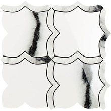 Impronta italgraniti Lux Experience MW06MAM Panda White Mosaico Arabesque Mix Mozaïek 30x30 cm, Italië - foto 1 - foto 1