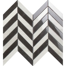 Impronta italgraniti Lux Experience MW32MCHL Helsinki White/Pietra Grey Mosaico Chevron Lap Mozaïek 26x30 cm, Italië - foto 1 - foto 1