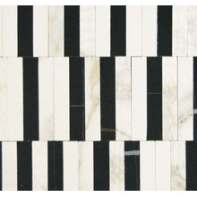 Impronta italgraniti Marble Experience Calac Gold Mos Stripe Inzetstuk 27,2x29 cm, Italië, mozaieklook - foto 1 - foto 1