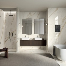 Impronta italgraniti Marble Touch 60x60, ongeglazuurd keramisch graniet, Italië, calacatta - interieurfoto 1 - foto 1