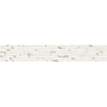 Impronta italgraniti Marble Touch MT02LT9 Calacatta Top List Tratto 9mm Rand 20x120 cm, Italië, marmerlook - foto 1 - foto 1