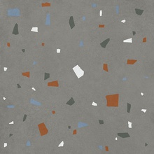 Impronta italgraniti Nuances NU0388C Antracite Coccio gres porcelanato 80x80 cm, Itália, terrazzo - foto 1 - foto 1
