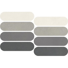 Impronta italgraniti Nuances NU00MOVF1 Mosaico Ovale Mix Freddo 1 Strideup Mosaico 19,5x37 cm, Itália, efeito mosaico - foto 1 - foto 1
