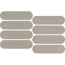 Impronta italgraniti Nuances NU06MOV Tortora Mosaico Ovale Strideup Mosaico 19,5x37 cm, Itália, efeito mosaico - foto 1 - foto 1