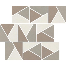 Impronta italgraniti Nuances NU00MTGC1 Mosaico Triangoli Mix Caldo 1 Strideup Mosaico 30x30 cm, Itália, efeito mosaico - foto 1 - foto 1