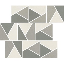 Impronta italgraniti Nuances NU00MTGF1 Mosaico Triangoli Mix Freddo 1 Strideup Mosaico 30x30 cm, Itália, efeito mosaico - foto 1 - foto 1