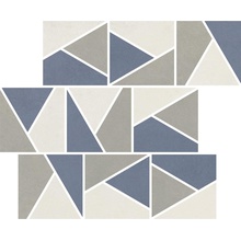 Impronta italgraniti Nuances NU00MTGF2 Mosaico Triangoli Mix Freddo 2 Strideup Mosaico 30x30 cm, Itália, efeito mosaico - foto 1 - foto 1