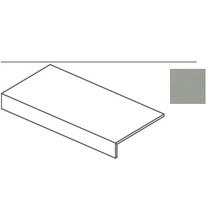 Impronta italgraniti Nuances NU02LBA2B Grigio Elemento a L 20mm Elemento especial 60x120x14 cm, Itália, efeito betao  - foto 1 - foto 1