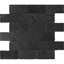 Impronta italgraniti Shale С000472956 SL05MS_DarkMurettoASpacco30X30 Mosaic 30x30 cm, Italy, brick look - photo 1 - photo 1
