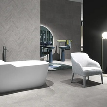 Imso Hermitage 15x15, glazed porcelain stoneware, Italy, concrete - interior photo 1 - photo 4