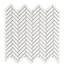 Intermatex Chevron С000523591 Chevron White Gloss Mosaico 27,7x28,3 cm, España - foto 1
