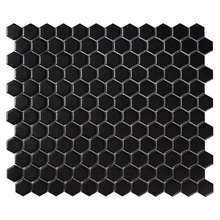 Intermatex Hexagon С000552016 Hexagon Black Matt Mosaico 26x30 cm, Espanha - foto 1 - foto 1