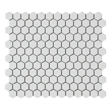 Intermatex Hexagon С000552017 Hexagon White Matt Mosaico 26x30 cm, Espanha - foto 1 - foto 1
