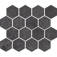 Isla Tiles Canyon С000609536 1006772_Mos.Esag.CanyonBlack25x30 Mosaico 25x30 cm, Itália, outros tipos de pedra - foto 1 - foto 1