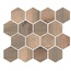Isla Tiles Essence С000436069 1004655_Mos.Esag.EssenceBrown25X30 Mosaic 25x30 cm, Italy, wood - photo 1