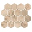 Isla Tiles Essence С000436070 1004656_Mos.Esag.EssenceCream25X30 Mosaic 25x30 cm, Italy, wood - photo 1