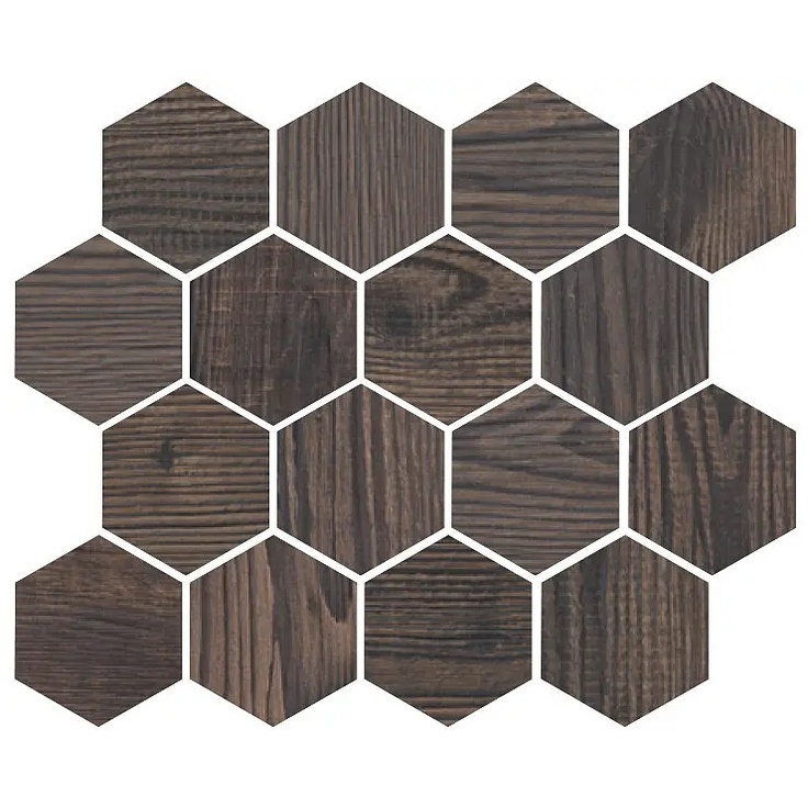 Isla Tiles Essence С000436091 1005037_Mos.Esag.EssenceMahogany25x30 Mosaic 25x30 cm, Italy, wood - photo 1 Isla Tiles Essence С000436091 1005037_Mos.Esag.EssenceMahogany25x30 Mosaic 25x30 cm, Italy, wood - photo 1