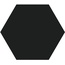 ITT Ceramic Hexa С000501300 HEXA BLACK (M) 23x27 porcelain tile 23x27 cm, Spain, monochrome - photo 1