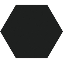 ITT Ceramic Hexa С000501300 HEXA BLACK (M) 23x27 porcelænsflise 23x27 cm, Spanien, monokrom - foto 1 - foto 1