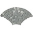 Keope Percorsi Frame С000567153 GJC2_PercorsiFrameCodaDiPavone_gneissGrey_R11_104x57 Mozaik 57x104 cm, Italien, granit - foto 1