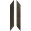 Kronos Les Bois С000428932 LB059_CHEVRON MOGANO porcelain tile 9x58,5 cm, Italy, wood look - photo 1