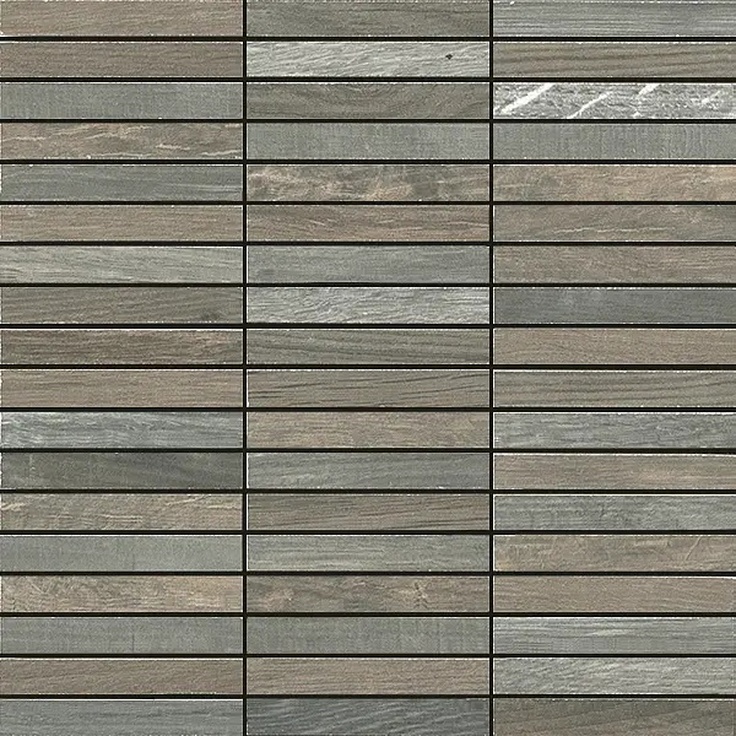 Kronos Wood Side С000310759 6615_mosaico 1,5X10 WOOD DARK Mosaic 30x30 cm, Italy, wood - photo 1 Kronos Wood Side С000310759 6615_mosaico 1,5X10 WOOD DARK Mosaic 30x30 cm, Italy, wood - photo 1