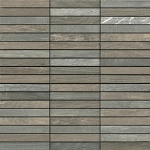 Kronos Wood Side С000310759 6615_mosaico 1,5X10 WOOD DARK Mosaiikki 30x30 cm, Italia, puunaytteinen - kuva 1 - kuva 1