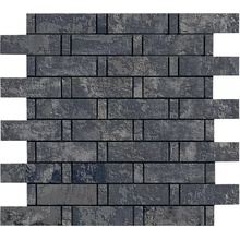 La Fabbrica Ava Artile С000510948 156311_Black/Gold_muretto_nat_ret Mozaika 30x30 cm, Włochy - zdjęcie 1 - zdjęcie 1