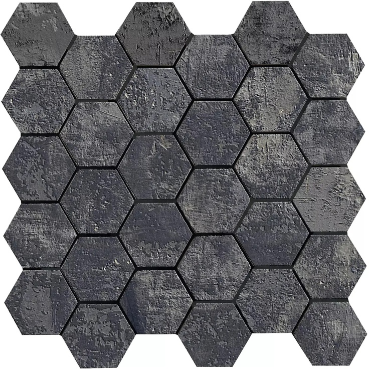 La Fabbrica Ava Artile С000510960 156331_Black/Gold_esagona_nat_ret Mosaic 28x29 cm, Italy - photo 1 La Fabbrica Ava Artile С000510960 156331_Black/Gold_esagona_nat_ret Mosaic 28x29 cm, Italy - photo 1